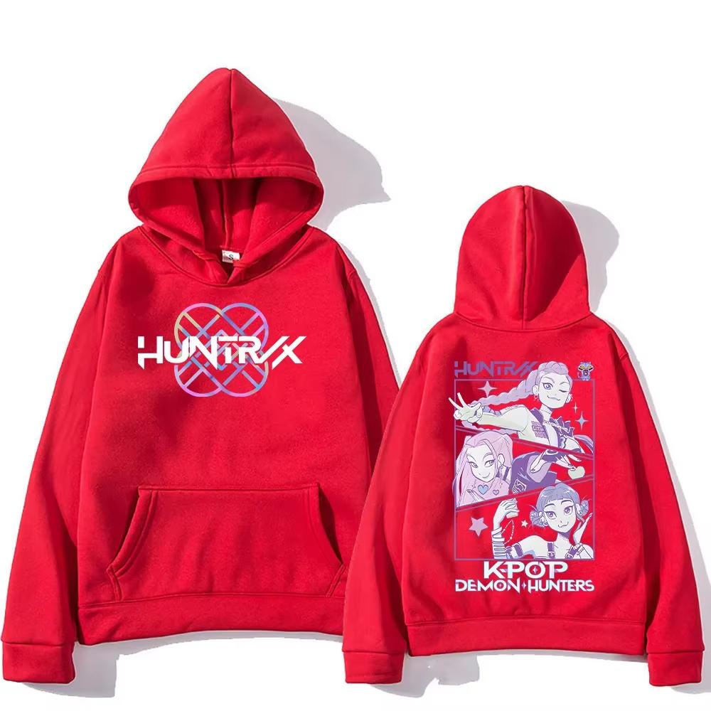K-pop Devil Hunter Fashion Hoodies, Men's and Women's Sweatshirts, Trendy Street Hoodies, Pullovers, and Trendy Anime Tops