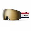 SMITH Unisex Adult MAG Low Bridge Fit Snow Sports Goggles Sun Valley Archive Frame ChromaPop Sun Black Gold Mirror Lens Replacement Low Light Lens I/O