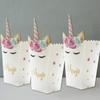 Unicorn Party Pattern Snacks Popcorn Packaging Paper Box Props Decoration