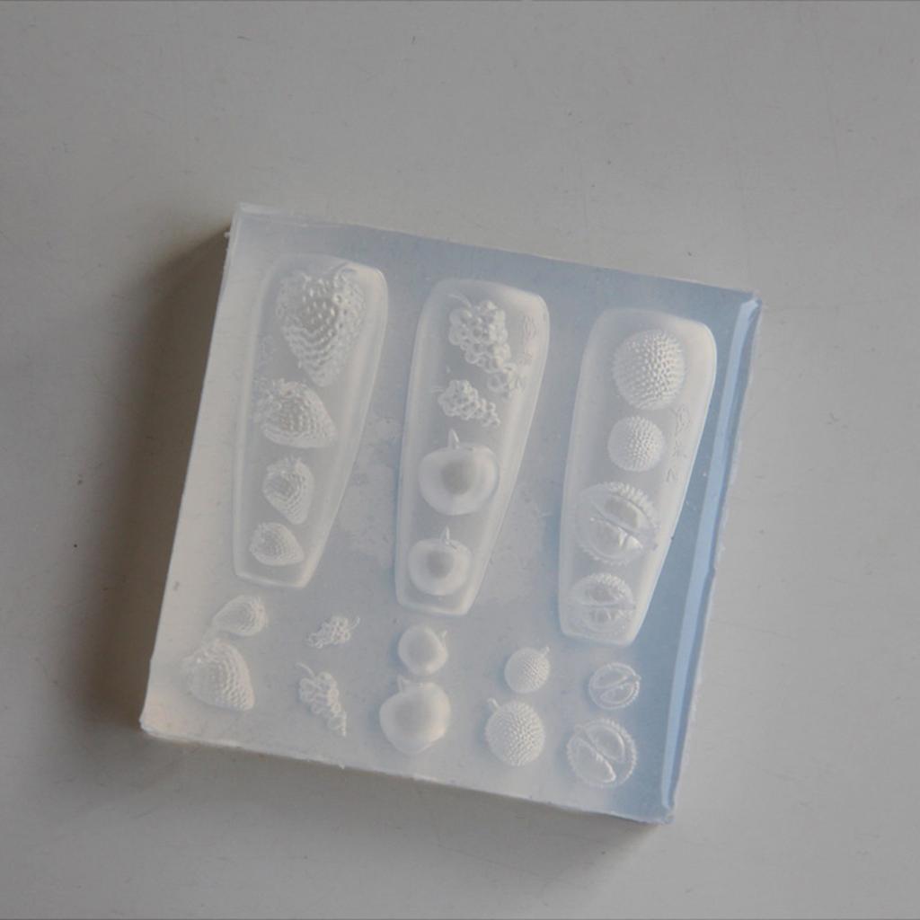 Multifuntional Nail Mold Nail Styling Mold Food Theme Nail Accessories Moulds Suitable for Accessories Enhancement