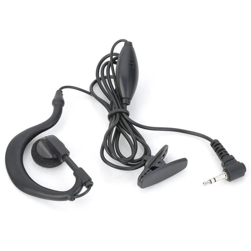 

10PCS G shape 1-Pin 2.5mm Headset Earpiece for Motorola Talkabout TLKR T80 T60 T6500 T5720 EM1000 MR350R PMR446 Two Way Radio чорний