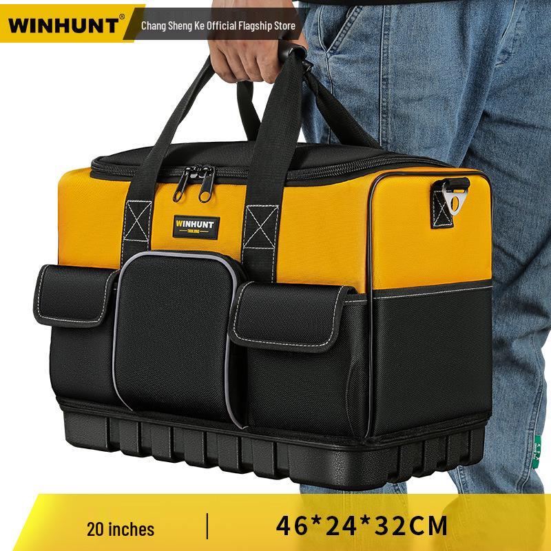 Everwiner Durable Canvas Tool Bag for Woodworking and Car Repairs
