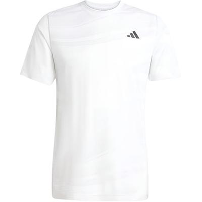Climacool Comfortable Crew Neck Pullover Short Sleeve Tennis Shirt Men Tops White JN7027