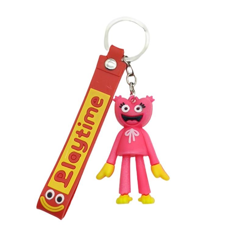 Playtime Keychain Poppy Toy Huggy Wuggy Keyring Doll Pendant Figures Kids Gift
