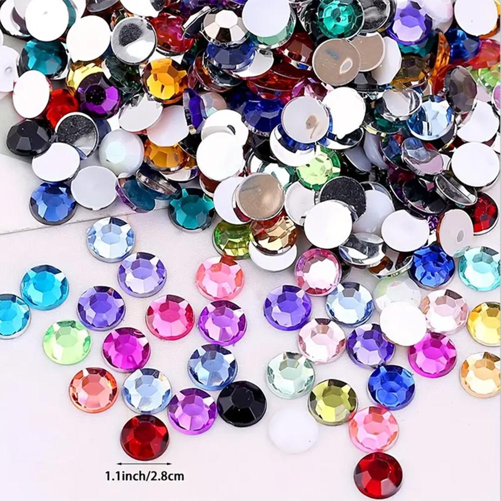 10000Pcs Round Resin Diamond 20 Colors DIY Diamond Painting Beads Round Diamond Art Kit 5D Resin Diamond for Adults