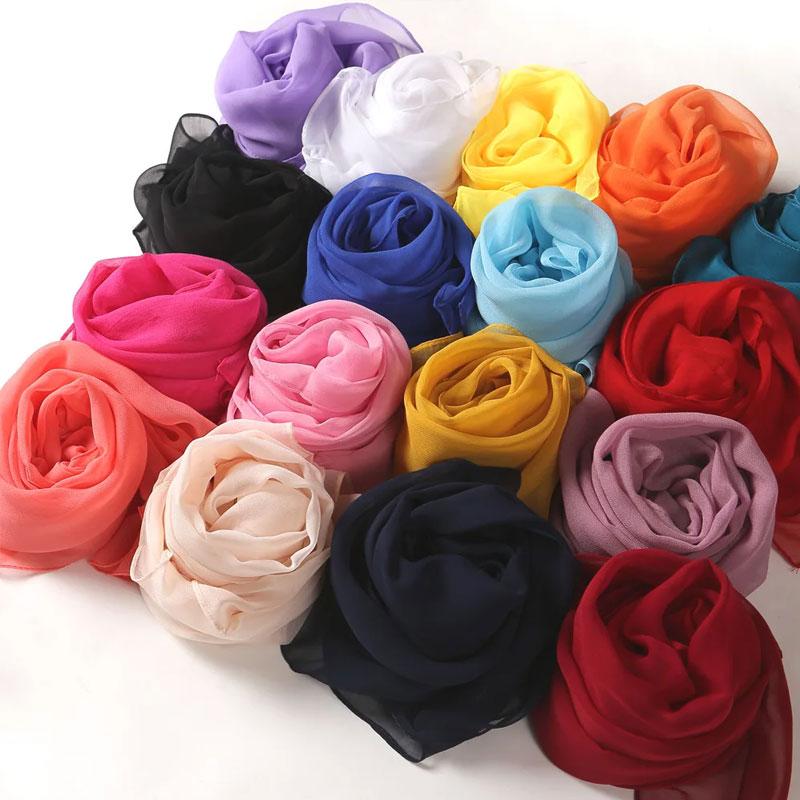 1Pc Solid Color Fashion Neck Protection Scarf Versatile Scarf Texture 160cm Shawl Long Scarf