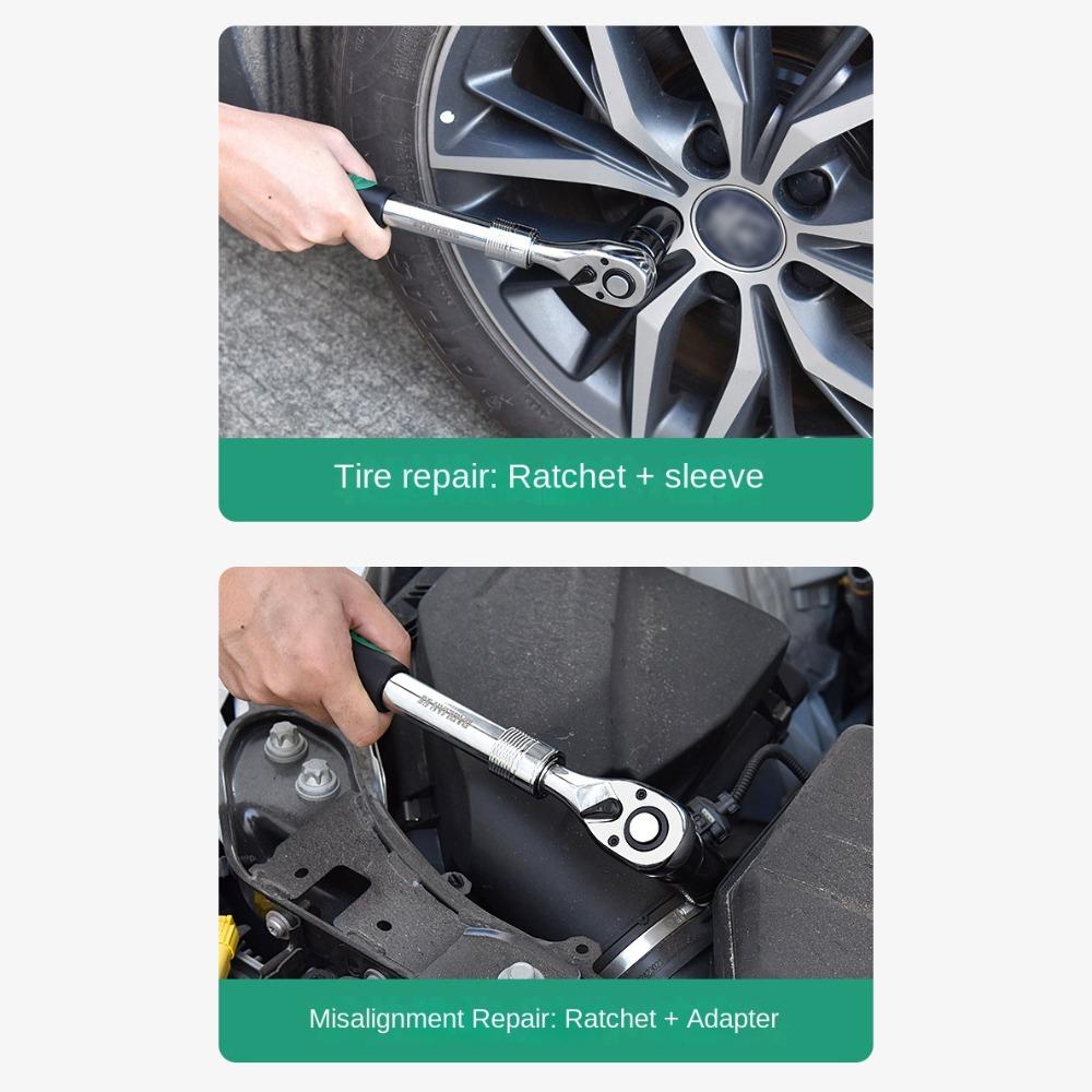 Chrome Vanadium Steel Ratchet Wrench 72 Teeth Socket Spanner New Right Angle Wrench Home