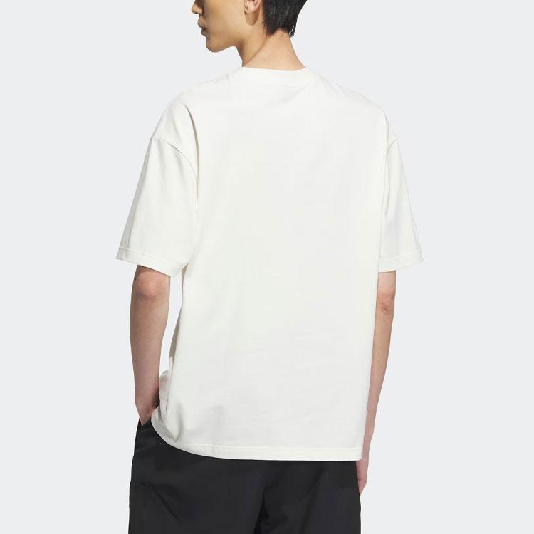 Adidas Sportswear Short Sleeve Tee With Letter Logo Print And American Retro Style Men Tops Han-Jade-White IS4960