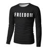 Men's Basic Round Neck Long Sleeve Bottoming Shirt Top