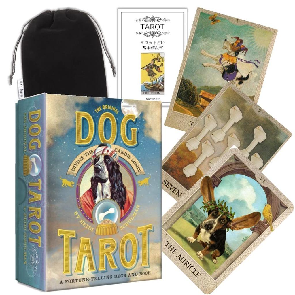 Kancharo Tarot Cards 30 Pieces Tarot Fortune Telling Original Dog Japanese Tarot Cards Basic Instructions Pouch Included [The Tarot] & (Genuine