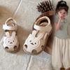 Girls' Hollow Headband Sandals: Little Rabbit Princess Shoes - Summer 2026, Soft Sole, Non-Slip, Versatile Beach Shoes