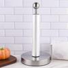 Kitchen Roll Holder Heavy Duty Countertop Metal Organizer Paper Towel With Edge Bar