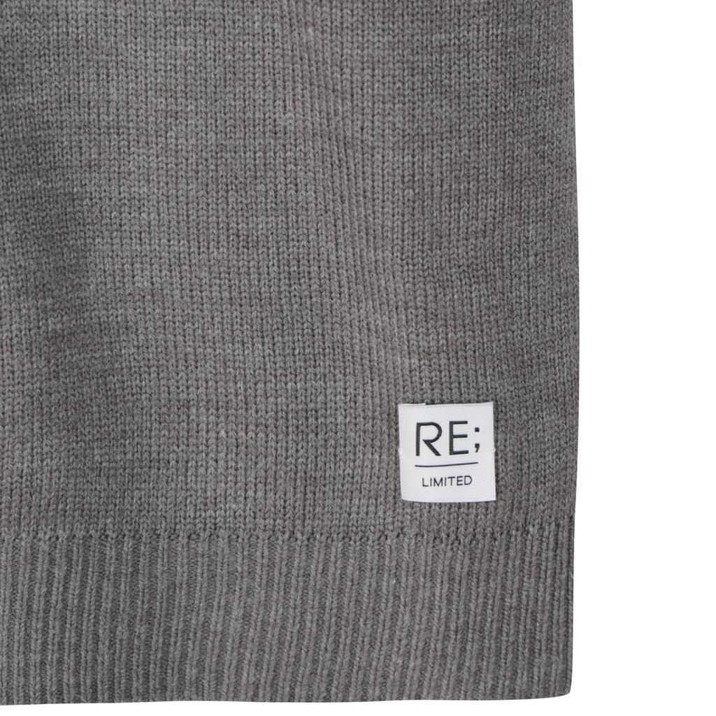 RECODE Gloves Mixed Turtle Neck Knit Top_R0Waa23101Gyx