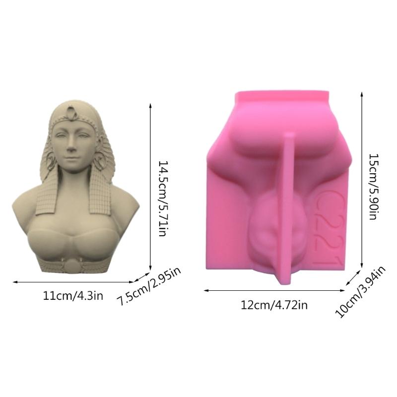 Forma Bogini Egipskiej DIY Forma na Statuetkę Figury Zachodniej Forma Epoksydowa Ręcznie Robione Formy na Świece z Wosku i Mydło do Dekoracji