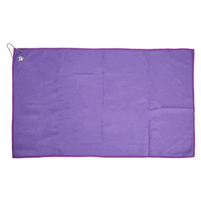 Microfiber Golf Towel Water Absorption Cleaning Towels with Carabiner Hook Wiping ClothPurple
