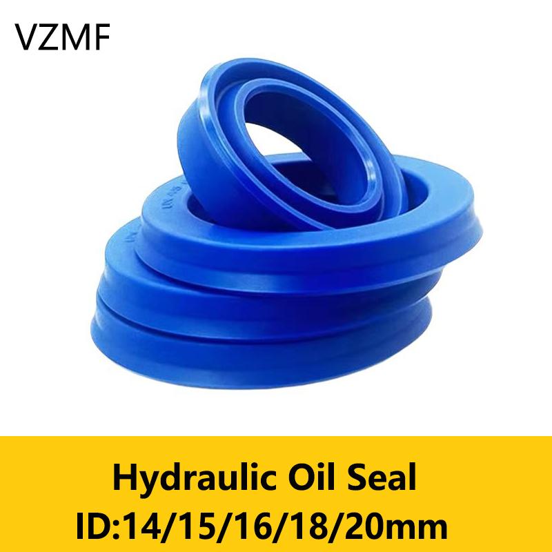 UN Radial Shaft Hydraulic Seal ID 14-20mm Polyurethane Piston Shaft Piston Rod PU Single Lip U-shaped Cup Oil Seal 14X20X5  5PCS