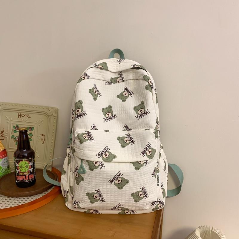 Batoh pro studenty středních škol a středních škol Velkokapacitní studentský batoh pro ženy s potiskem