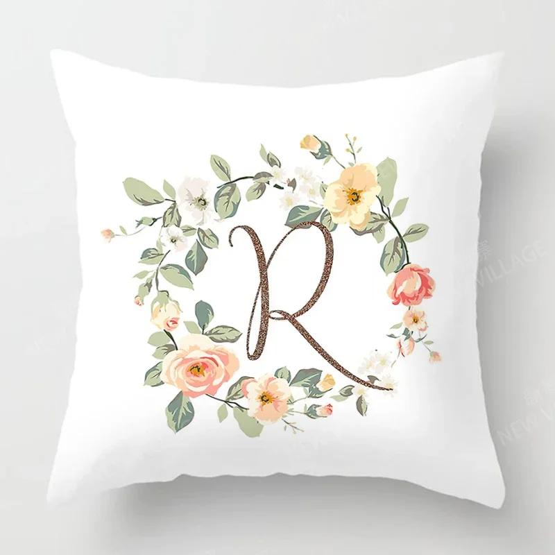 Nordic fall home decor autumn throw pillow case sofa Cushion cover velvet modern 45x45cm 45*45 50x50 60x60 40x40 50*50 letter