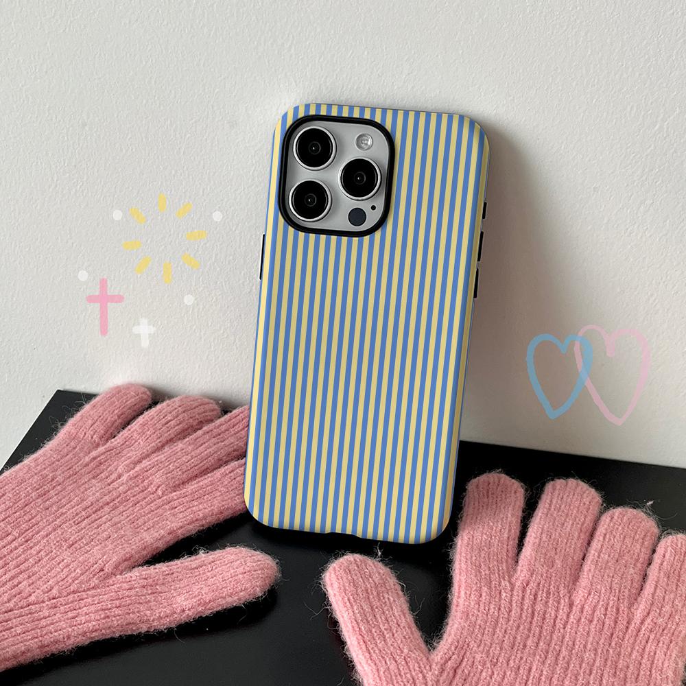 Simple Colorful Stripe Art Design Phone Case Film shell For iPhone 17 16e 16 15 14 13 12 11 Pro Max Plus XS