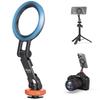 VRIG Magnetic Phone Holder Tripod Mount for Magsafe iPhone 17 16 Aluminum Alloy Phone Bracket Tripod Adapter W/ Cold Shoe Mount 7
