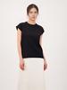 ACUD Half Sleeve Cotton Knit _Black