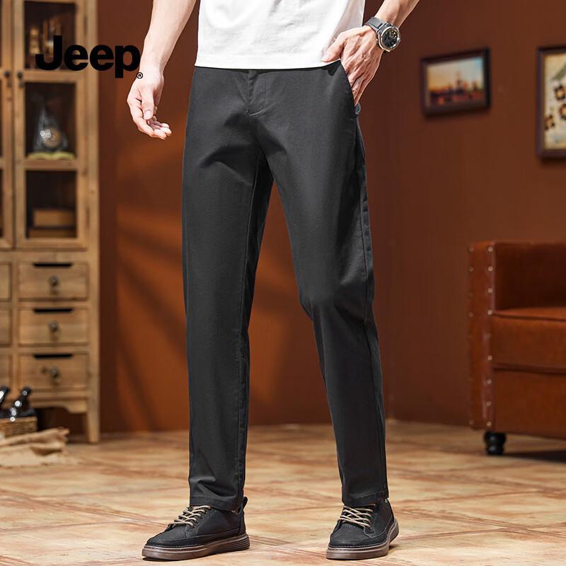 JEEP Men s Loose Fit Straight-Leg Casual Pants 31