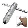 Ratchet Tap Chuck Wrench Adjustable T Handle Ratchet Tap Holde M3-m8 Screw Machine Ratcheting Screw
