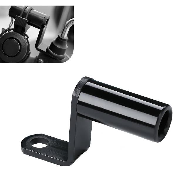 1 PC Motorcycle Conversion Bracket, Aluminum Alloy Motorcycle Mirror Mount Extension Bar, Stable Durable Handlebar Extender Bracket, Universal for