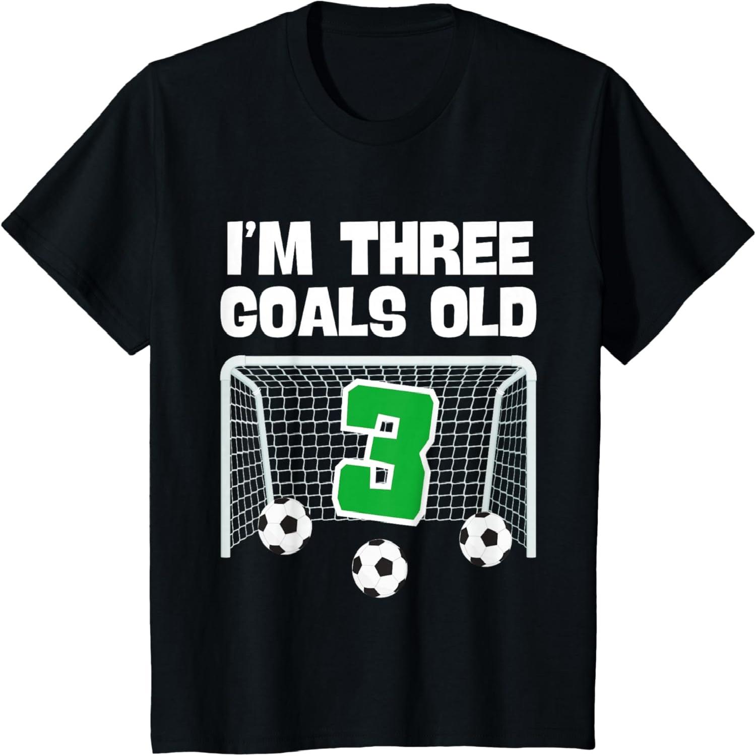 3rd Birthday Soccer Football Player Boy 3 Years Old T-Shirt S разноцветный