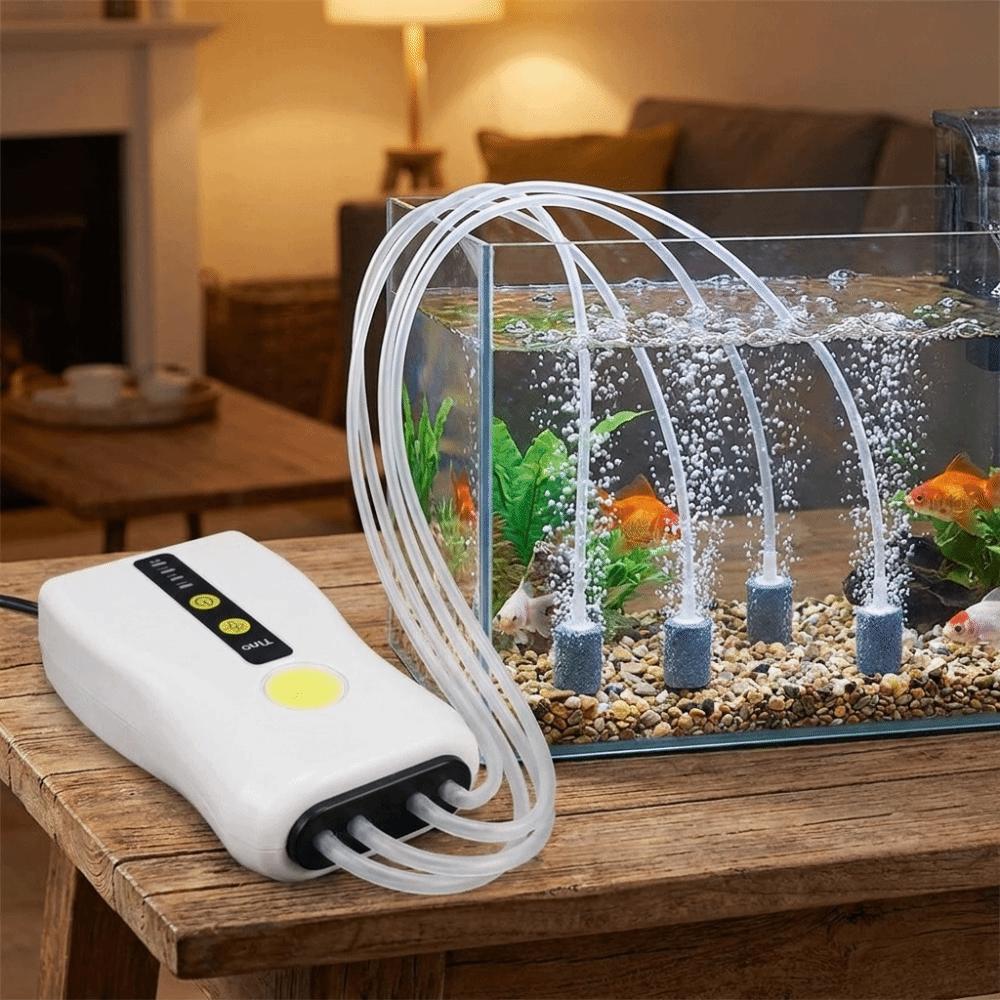 Real-time Power Display Fishing Oxygen Pump USB Rechargeable Fish Tank Aerator  Outdoor Fishing