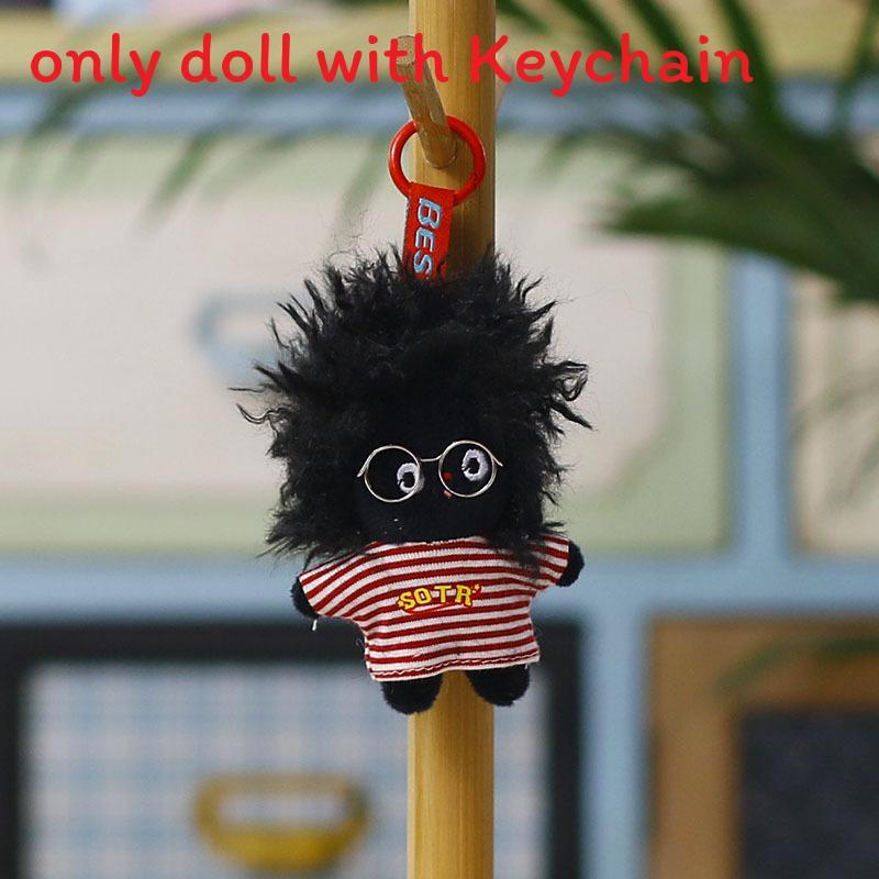 Plush Doll Keychain With Cute Cartoon Design For Backpack Decor And Accessories