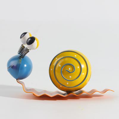 Painted Snail Iron Art Hanging Decoration Metal Crafts Decoration Creative Outdoor Courtyard Garden Decoration Wall Hanging