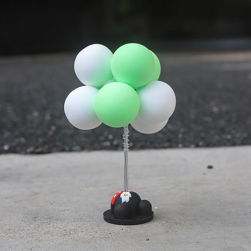 Cute Cartoon Balloon Car Ornament For Car Interior Clay Material