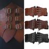 Vintage Korsett Taillengürtel für Damen Renaissance Kostüm PU Miedergürtel Taillenband Party Requisiten Bund Cosplay Kostüm