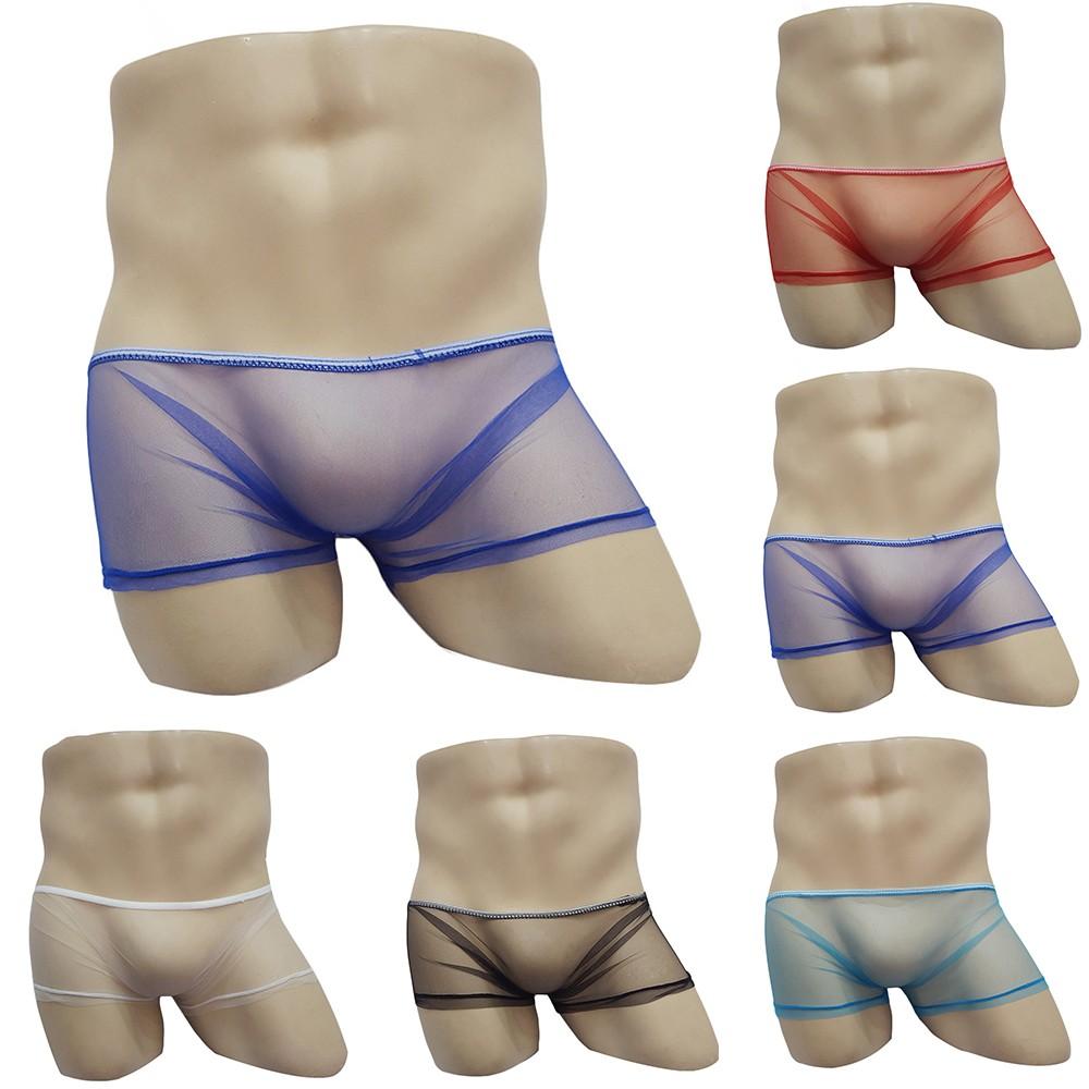 Men's Ultrathin Mesh Boxer Briefs for a Sexy and Comfortable Fit