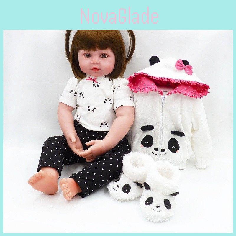 24-Zoll Neugeborenenpuppe Realistische Lebensechte Silikon Reborn Babypuppen Für Kleinkinder Perfektes Geschenk