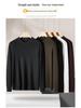 Men's Plus Size Silk Velvet Knitwear: Autumn/Winter 2025 Casual Round Neck Wool Sweater.