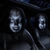2 Pezzi Coprisedile Auto con Stampa Faccia Spaventosa Nero Protezione Poggiatesta Auto Copri Poggiatesta Auto Halloween