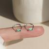 Emerald Earrings for Women's Years, New Trendy Light Luxury Earrings, Niche Earrings, Sleep Without Picking Earrings