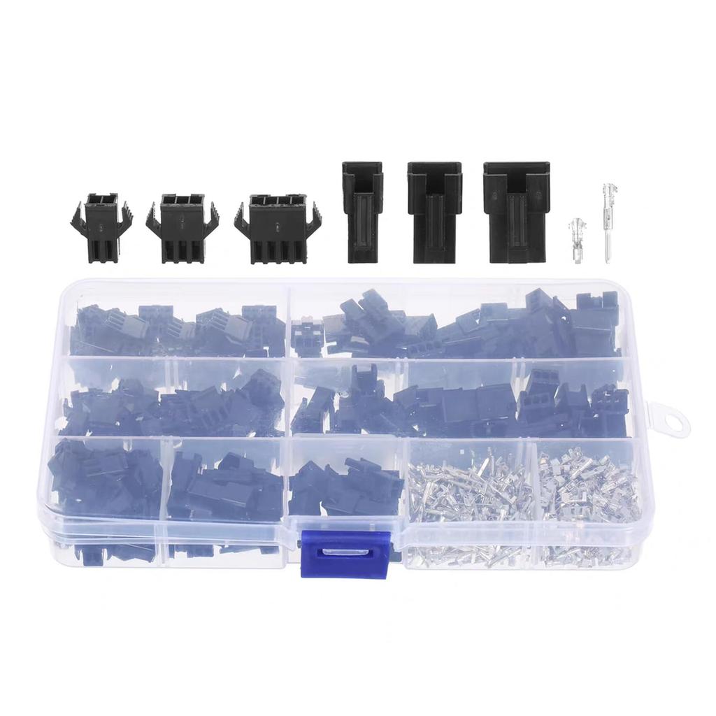 BEHOSHI 480 Pieces JST SM Connector Male/Female Housing SM Terminal
