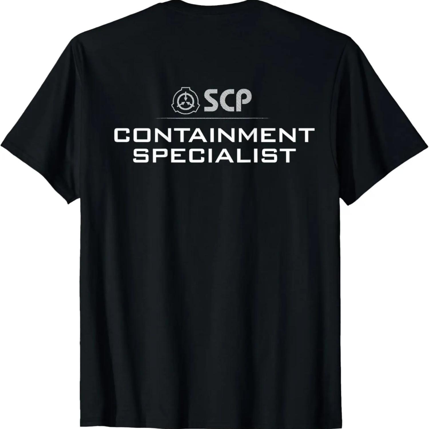 Специалист по сдерживанию Фонда SCP, Дизайн на спине Футболка S