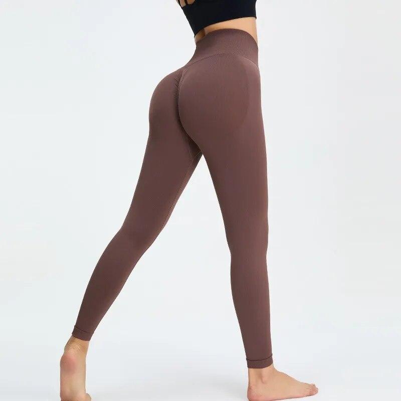 Seamless Tight Fitness Yoga Pants Women High Waist Running Leggings Pants Woman Outdoor Sports Push Up Gym Yoga Clothing 30699