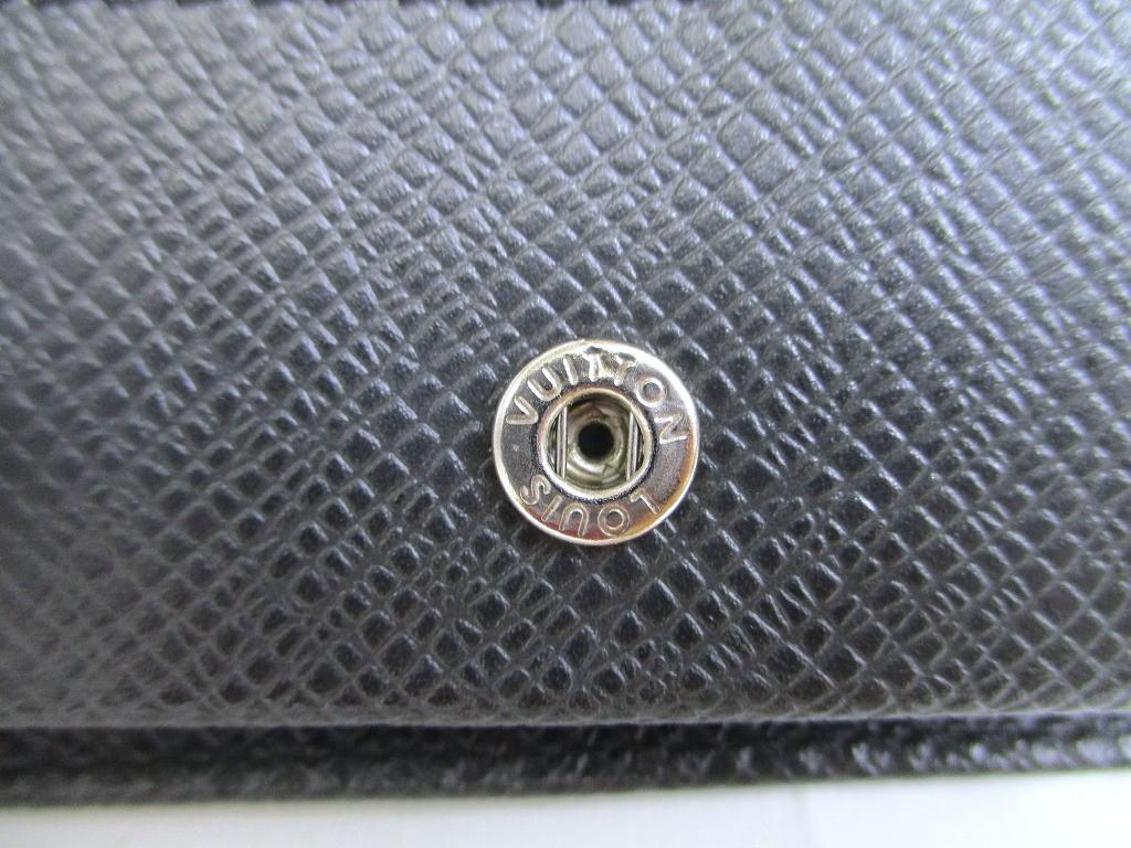 Authentic LOUIS VUITTON Taiga Ardoise Leather Coin Purse Porto Monnaie Boite #a900  Refurbished
