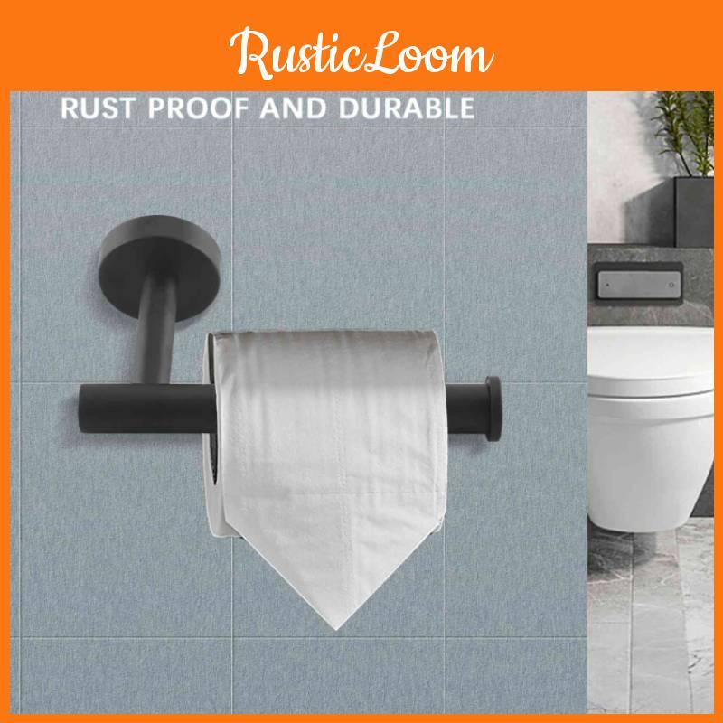 Stainless Towel Steel Ring And Tissue Holder Set Suitable For Daily Use Bathroom