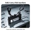 Fishing Rod Holder with Clamp Easy to Install Hardware Multi Angle for Anglers