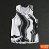 Men's Gradient Quick Dry Running Vest Lightweight Marathon Sleeveless T-Shirt Summer Fitness Shirt Tank Top