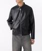 Musinsa Standard Synthetic Leather Cafe Racer Jacket [Black]