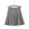 Winter Women's European & American Style Sexy High-Waisted Slim-Fit Knit Pleated Skirt