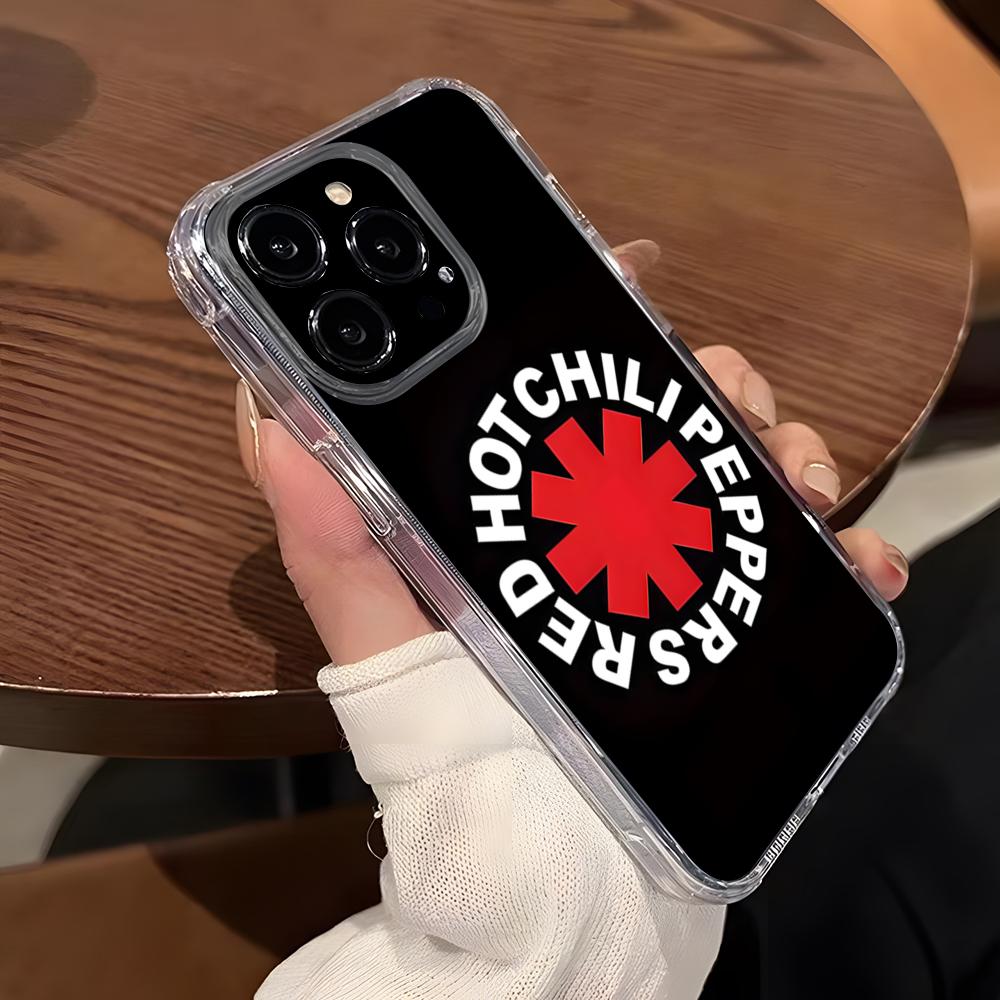 

Red Hot Chili Peppers Phone Case For IPhone 15 Pro Max 16 Pro Max 14 13 11 12 Mini Xs X Xr 7 8 Plus Se Transparent Cover iPhone 15 Pro