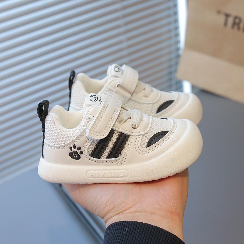 2025 Spring New Baby Soft-soled Breathable Mesh Shoes Velcro Baby Toddler Shoes Men's Treasure Shoes 2025